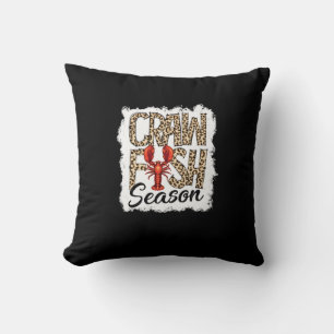 Cojín Decorativo Temporada de langostinos blanqueados Leopardo Craw