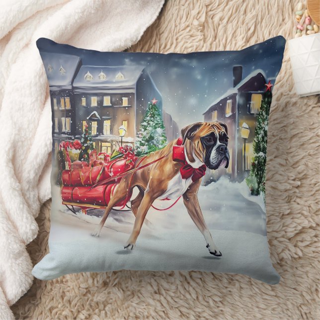 Cojín Decorativo Temporada festiva de Navidades Boxer (Manta)