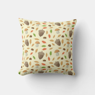 Cojín Decorativo Temporada Otoñal Colorida - Patrón de la Naturalez