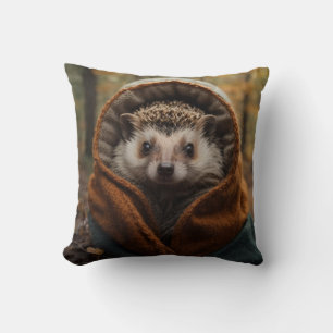 Cojín Decorativo Temporada Otoño De Otoño De Cute Cosy Hedgehog