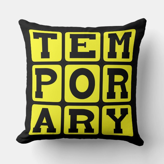 Cojín Decorativo Temporal, a Corto Plazo (Anverso)