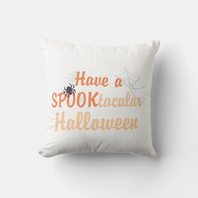 Cojín Decorativo Ten un SPOOKtacular Halloween (Anverso)