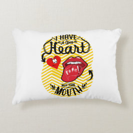 Cojín Decorativo tener buena boca del corazón