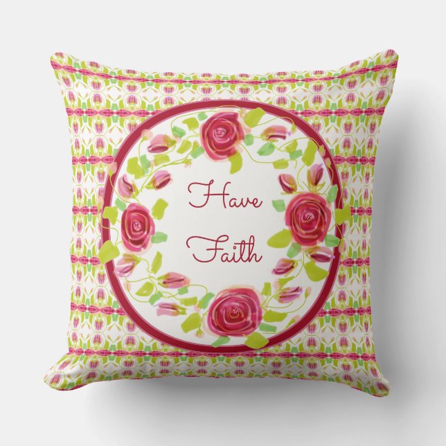 Cojín Decorativo Tener fe (Anverso)