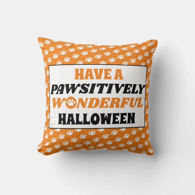 Cojín Decorativo Tener una maravillosa Halloween (Anverso)