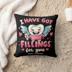 Cojín Decorativo Tengo Empastes Para Ti Dentista Lindo San Valentín