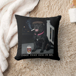 Cojín Decorativo Tengo Ese Perro Dentro De Mí, Divertida Personalid