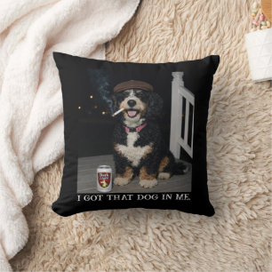 Cojín Decorativo Tengo Ese Perro En Mí, Divertido Meme De Bernedood
