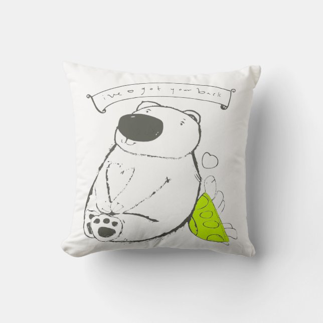 Cojín Decorativo Tengo su parte posterior (Anverso)