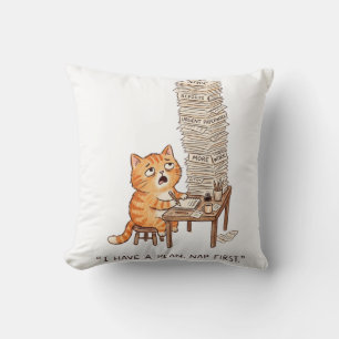 Cojín Decorativo Tengo un Plan Dormir la Siesta Primero Divertido N