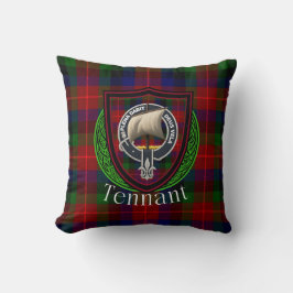 Cojín Decorativo Tennant Scottish Clan Tartan & Crest