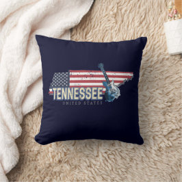 Cojín Decorativo Tennessee Estados Unidos Retro State Vintage