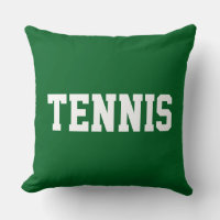 TENNIS Texto Blanco Atlético Sobre Verde Bosque De