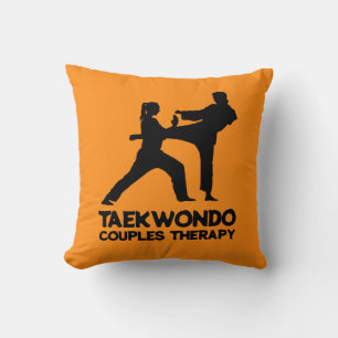 Cojín Decorativo Terapia de la pareja de Taekwondo