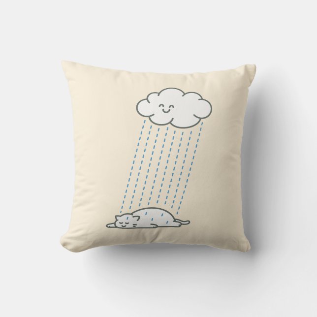 Cojín Decorativo Terapia de Lluvia (Anverso)
