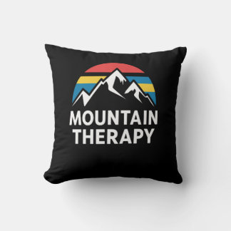 Cojín Decorativo Terapia de Montaña Retro Atardecer Aventura al Air