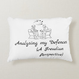 Cojín Decorativo Terapia divertida analizando mis defensas