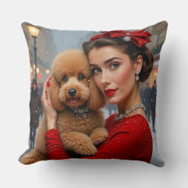 Cojín Decorativo Terciopelo El Poodle Holiday