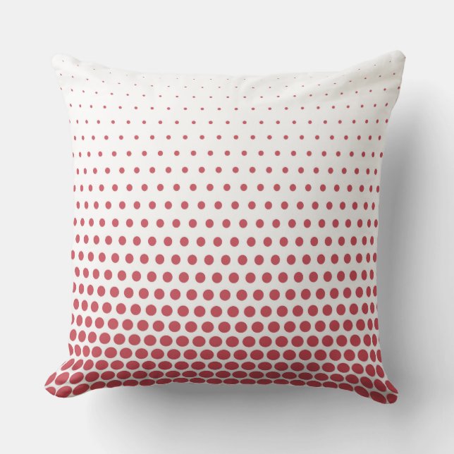 Cojín Decorativo Terra Cotta Polka Dots Modern White (Anverso)