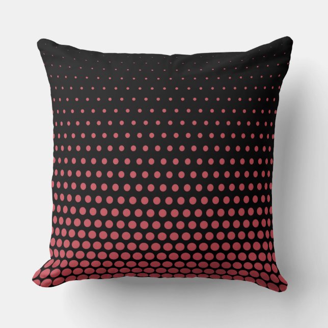 Cojín Decorativo Terra Cotta Techno Dots Modern Black (Anverso)