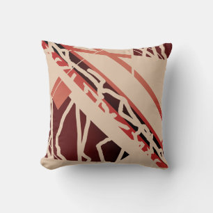 Cojín Decorativo Terracota de color rojo marrón en tan inclinado mo
