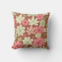 Terracota de Rosa Polvorienta Suculenta Floral Ech
