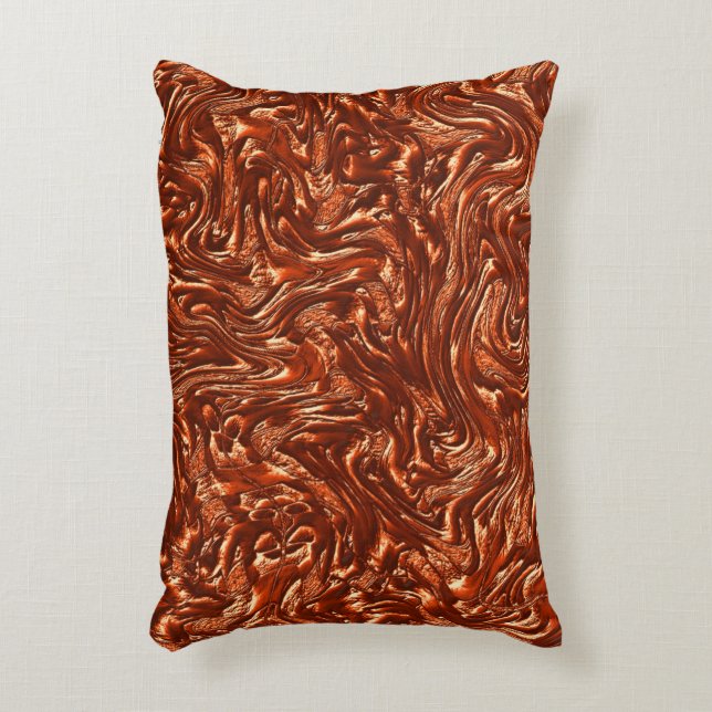 Cojín Decorativo Terracota marrón texturizada (Frente (Vertical))