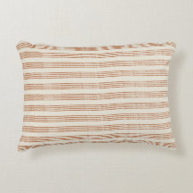 Terracotta Cream Moderno Stripe Boho Minimalista