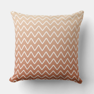 Cojín decorativo Terracotta Ombre Chevron