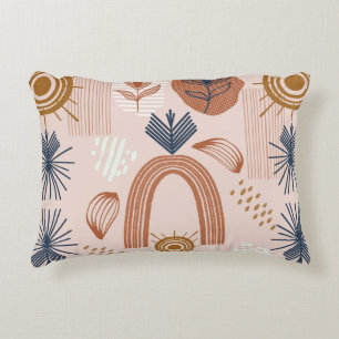 Cojín Decorativo Terracotta Sunrise: Boho Harmony, Rubor Pink