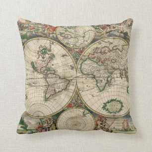 Cojín Decorativo Terrarum Orbis Tabula