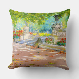 Cojín Decorativo Terraza vintage, dibujo de Prospect Park (1887)