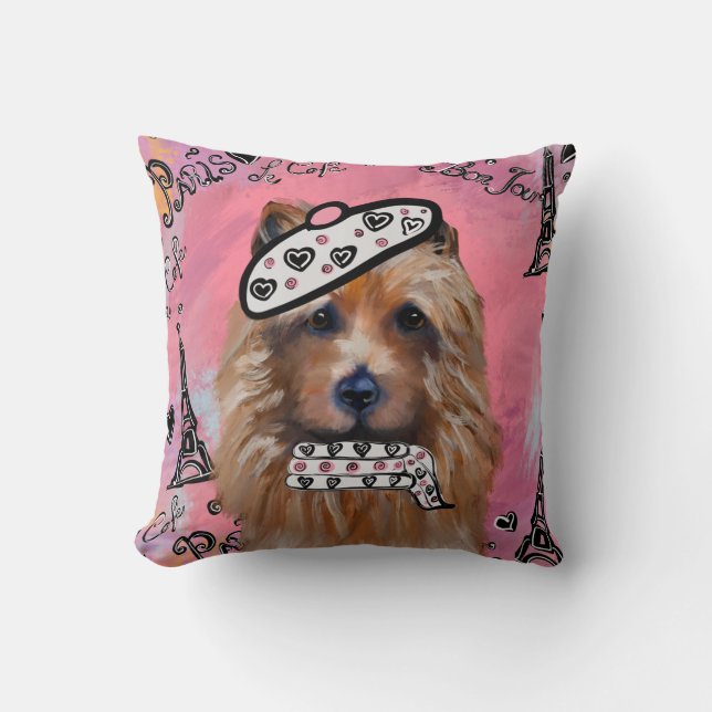 Cojín Decorativo Terrier Australiano   (Anverso)