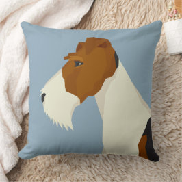 Cojín Decorativo Terrier de Fox de pelo duro