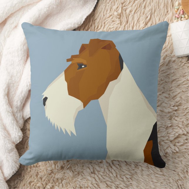 Cojín Decorativo Terrier de Fox de pelo duro (Manta)