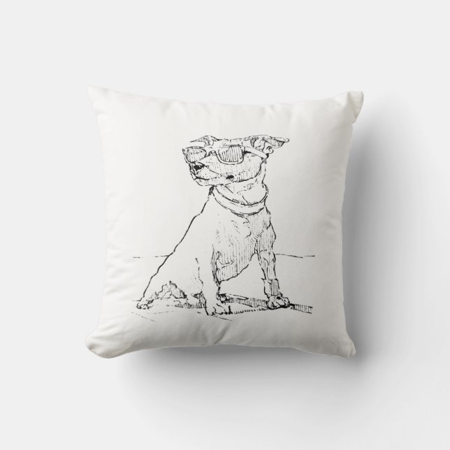 Cojín Decorativo Terrier Jack Russell (Anverso)