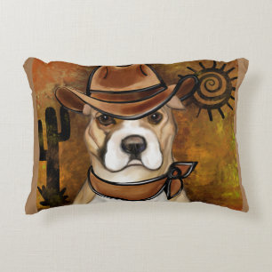 COJÍN DECORATIVO TERRIER STAFFORDSHIRE AMERICANO       