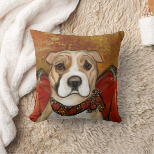 COJÍN DECORATIVO TERRIER STAFFORDSHIRE AMERICANO