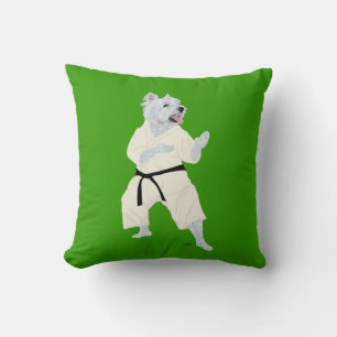 Cojín Decorativo ¡Terrier West Highland KARATE !