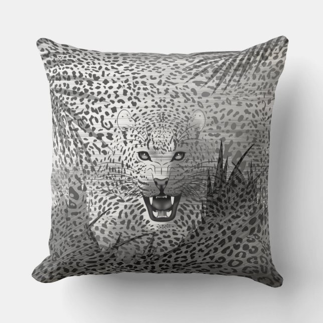 Cojín Decorativo Territorio leopardo 2 (Anverso)