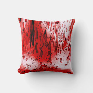 Cojín Decorativo Terrorífico Sangriento Halloween de Terror