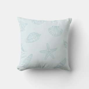Cojín Decorativo Tesoros Costeros Azul Espuma de Mar