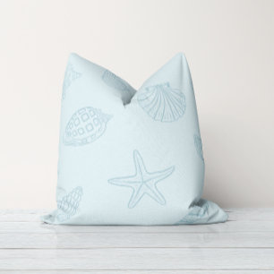 Cojín Decorativo Tesoros Costeros Azul Espuma de Mar
