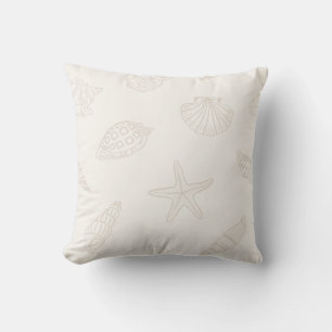 Cojín Decorativo Tesoros costeros Leche de almendra
