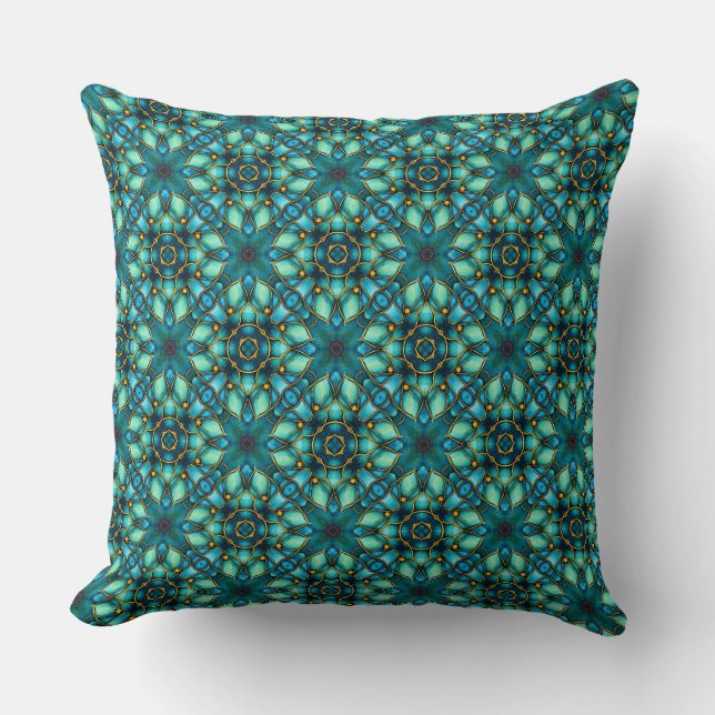 Cojín Decorativo Tesoros de Turquesa (Anverso)