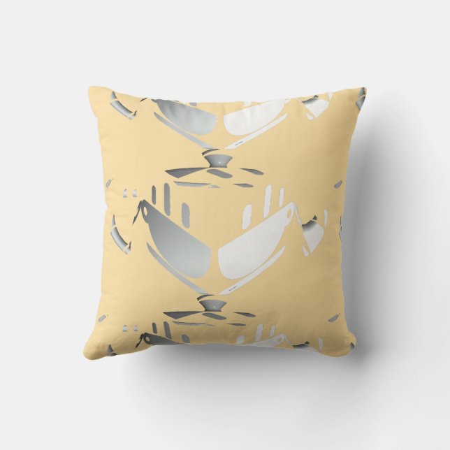 Cojín Decorativo Tetera + Amarillo (Reverso)