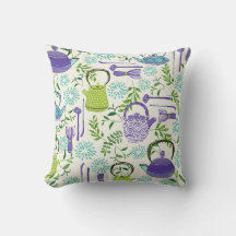 Teteras y hojas japonesas