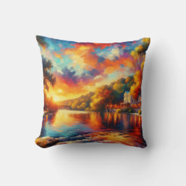 Cojín Decorativo "Texas Hill Country: River Sunset"