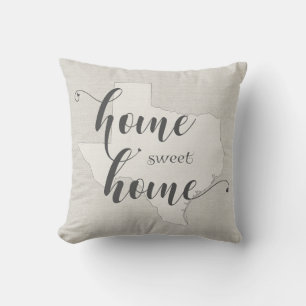 Cojín Decorativo Texas - Hogar dulce hogar estilo burlap