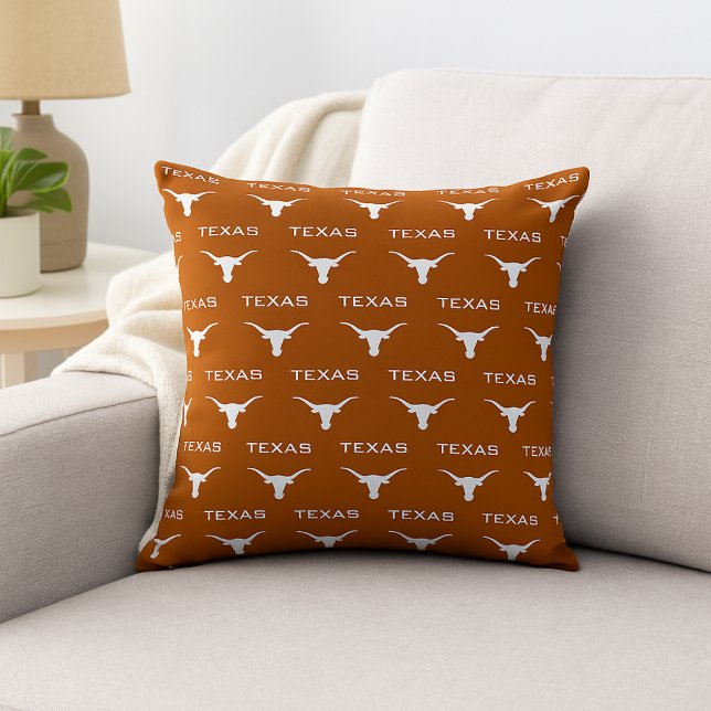 Cojín Decorativo Texas Longhorn Style Western Rustic Decor (Texas Longhorn Style Western Rustic Decor Throw Pillow)